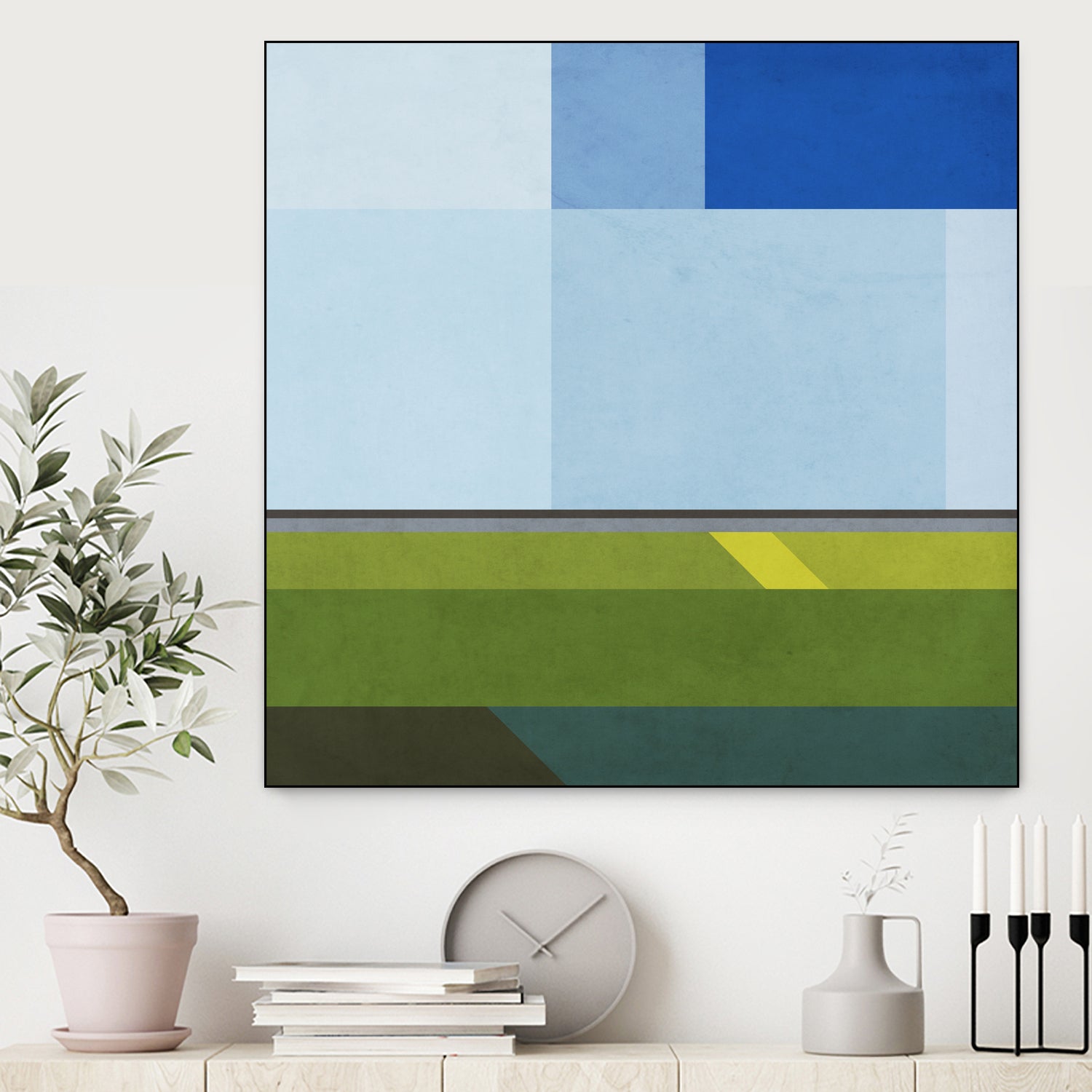 Landscape 05 by Issac Mangold on GIANT ART - blue digital painting