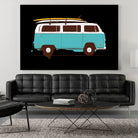 Blue Van by Florent Bodart on GIANT ART - blue digital drawing