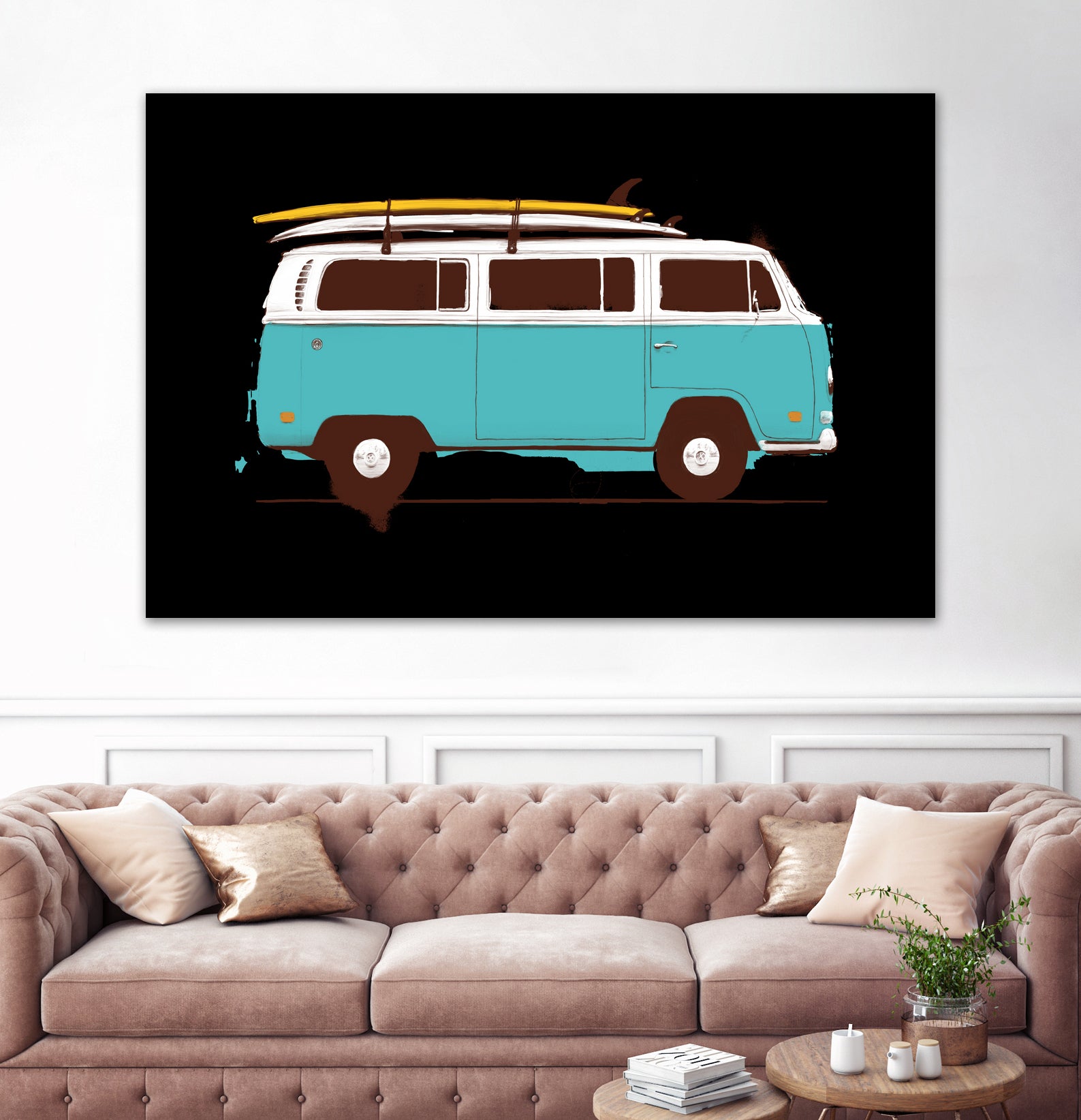 Blue Van by Florent Bodart on GIANT ART - blue digital drawing