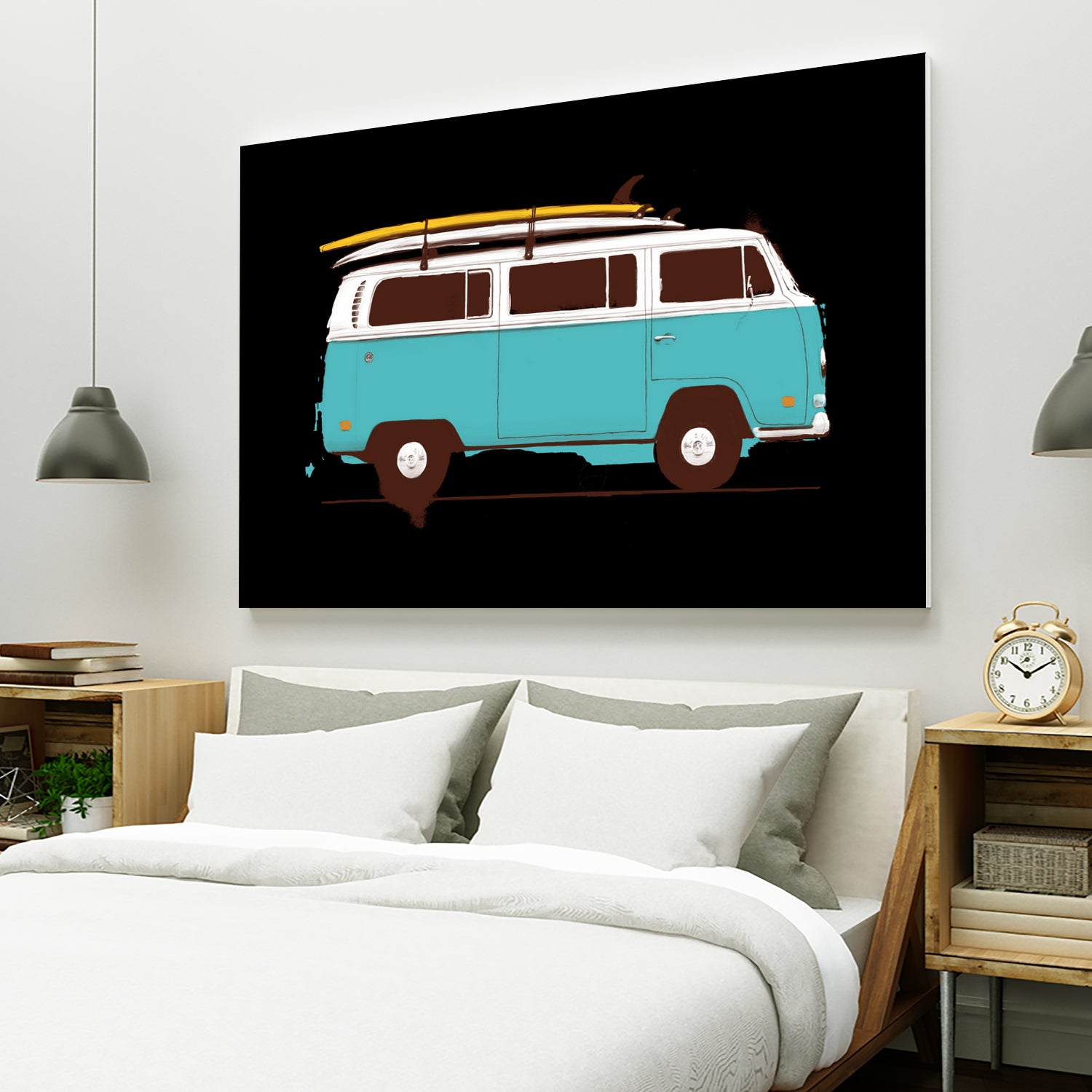 Blue Van by Florent Bodart on GIANT ART - blue digital drawing