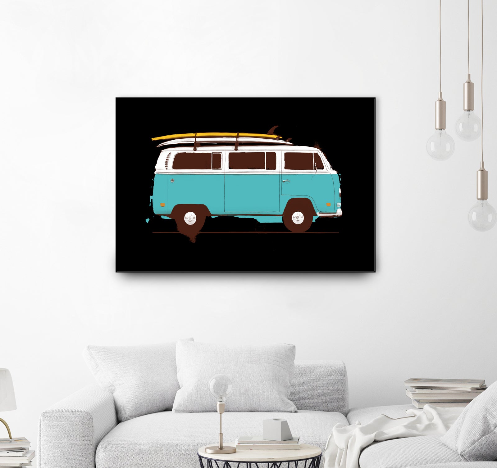 Blue Van by Florent Bodart on GIANT ART - blue digital drawing