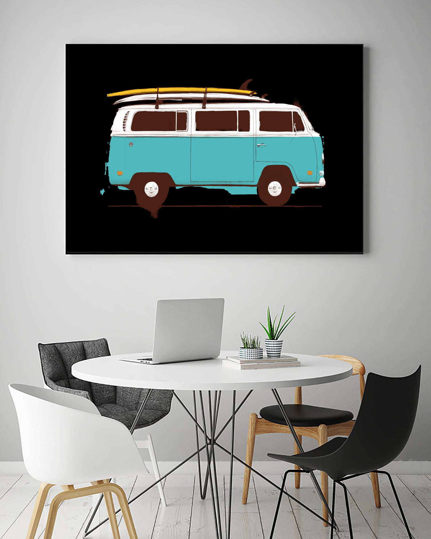 Blue Van by Florent Bodart on GIANT ART - blue digital drawing