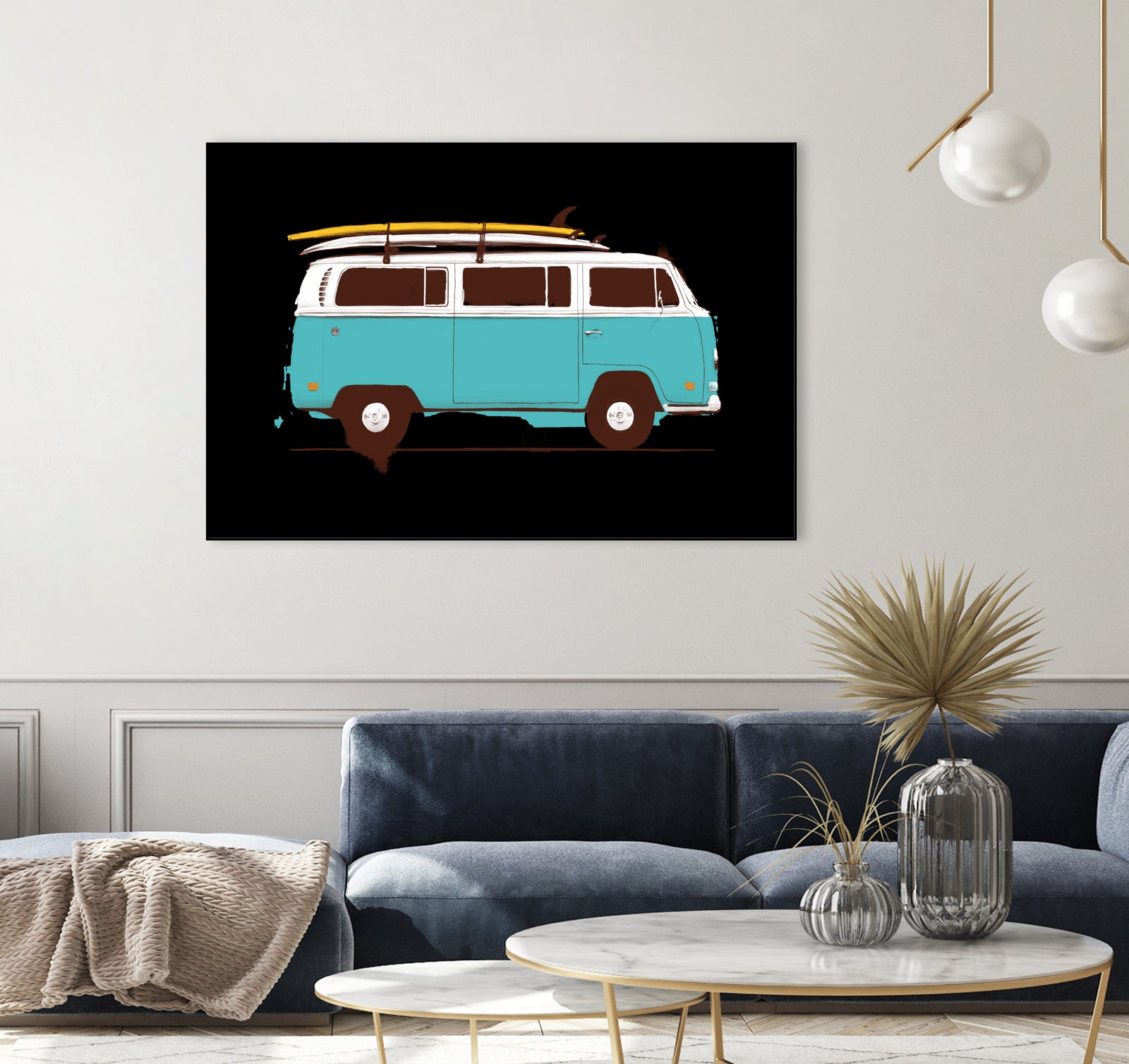 Blue Van by Florent Bodart on GIANT ART - blue digital drawing