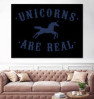 Unicorns are Real by Florent Bodart on GIANT ART - blue digital painting