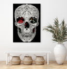 lace skull 2 light 6000 by Ali Gulec on GIANT ART - white digital drawing