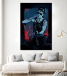 Sarah Connor by Nikita Abakumov on GIANT ART - blue digital painting