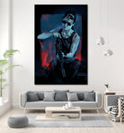 Sarah Connor by Nikita Abakumov on GIANT ART - blue digital painting