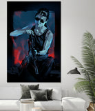 Sarah Connor by Nikita Abakumov on GIANT ART - blue digital painting