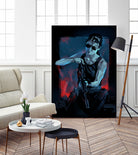 Sarah Connor by Nikita Abakumov on GIANT ART - blue digital painting