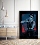 Sarah Connor by Nikita Abakumov on GIANT ART - blue digital painting