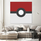 Pokeball by Proper Ganders on GIANT ART - red vector illustration