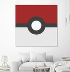 Pokeball by Proper Ganders on GIANT ART - red vector illustration