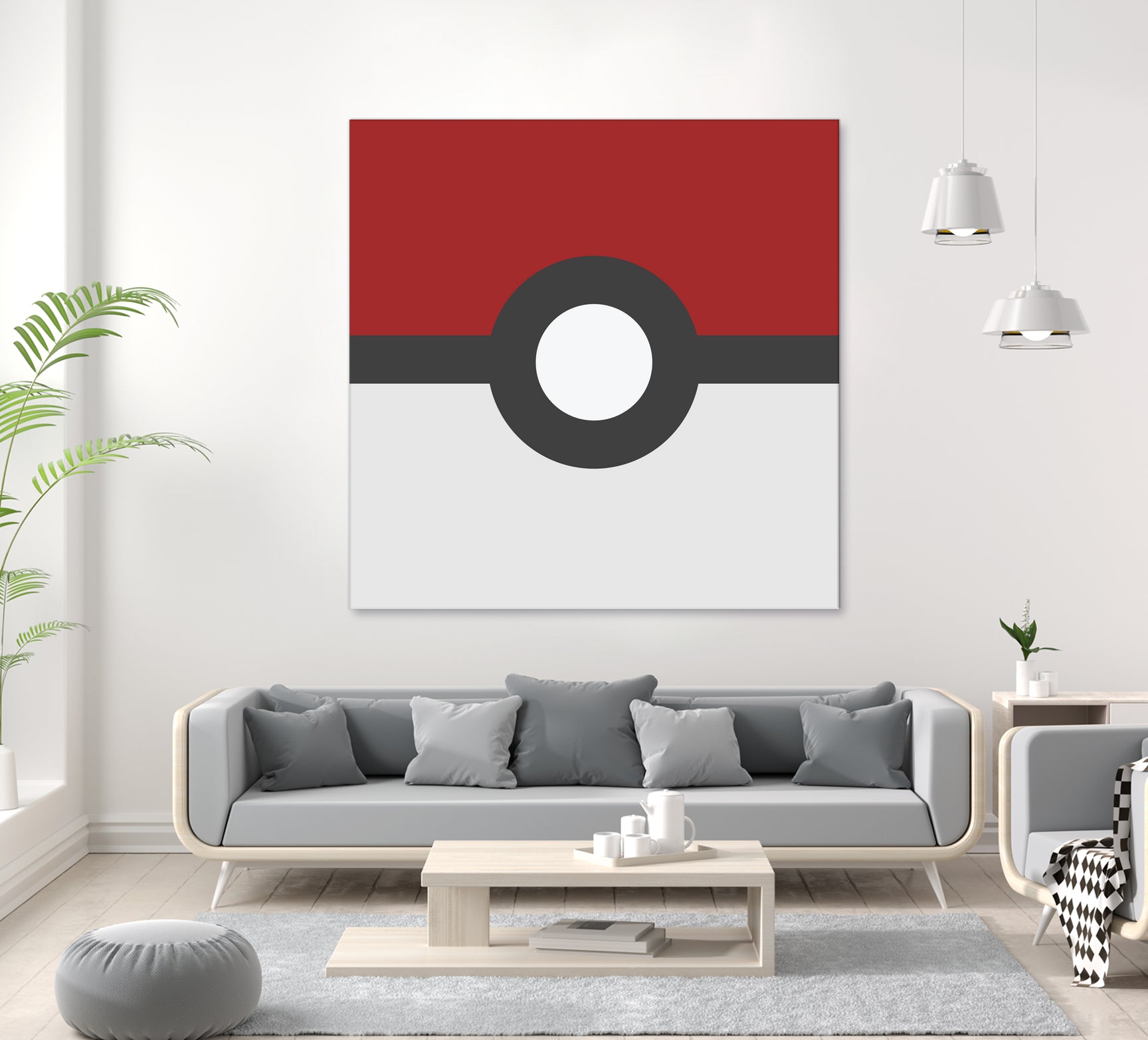 Pokeball by Proper Ganders on GIANT ART - red vector illustration