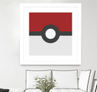 Pokeball by Proper Ganders on GIANT ART - red vector illustration