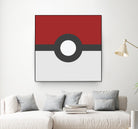 Pokeball by Proper Ganders on GIANT ART - red vector illustration