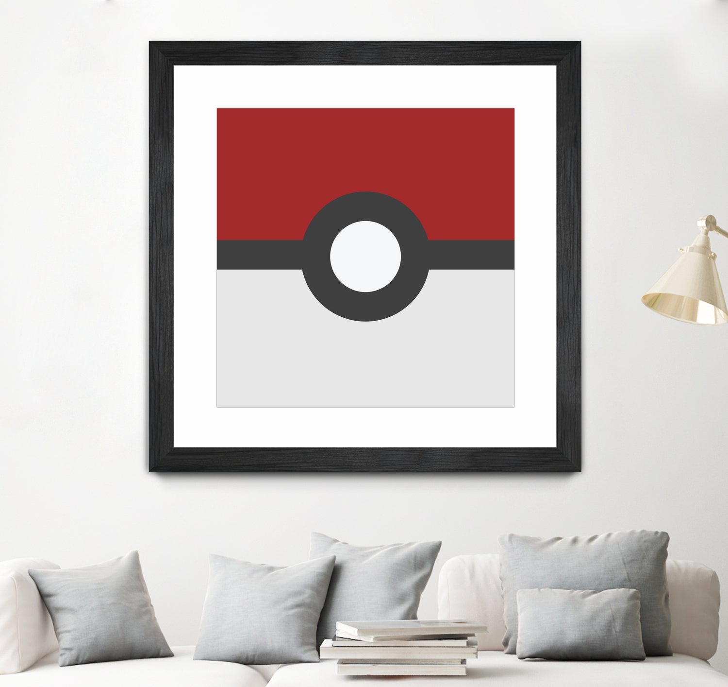 Pokeball by Proper Ganders on GIANT ART - red vector illustration