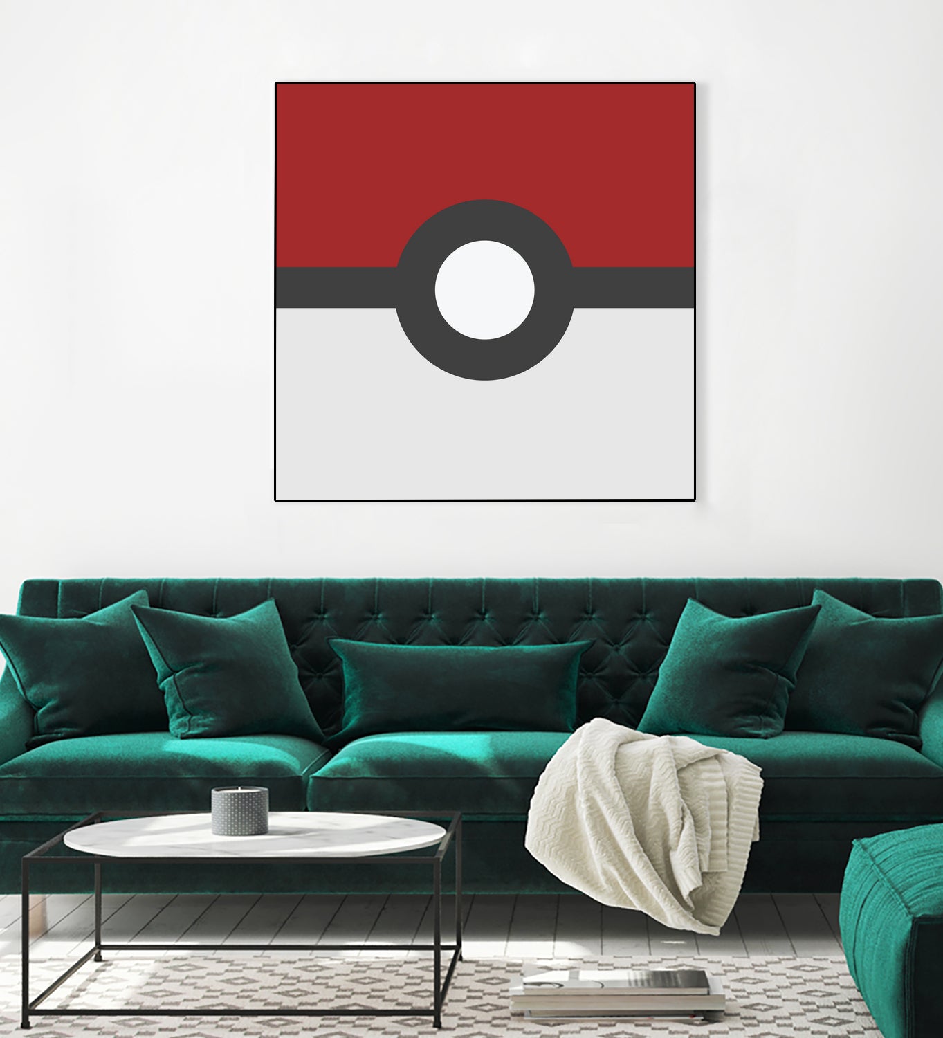 Pokeball by Proper Ganders on GIANT ART - red vector illustration