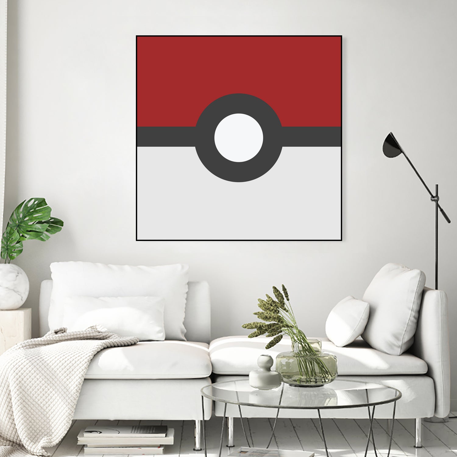 Pokeball by Proper Ganders on GIANT ART - red vector illustration