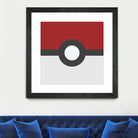 Pokeball by Proper Ganders on GIANT ART - red vector illustration