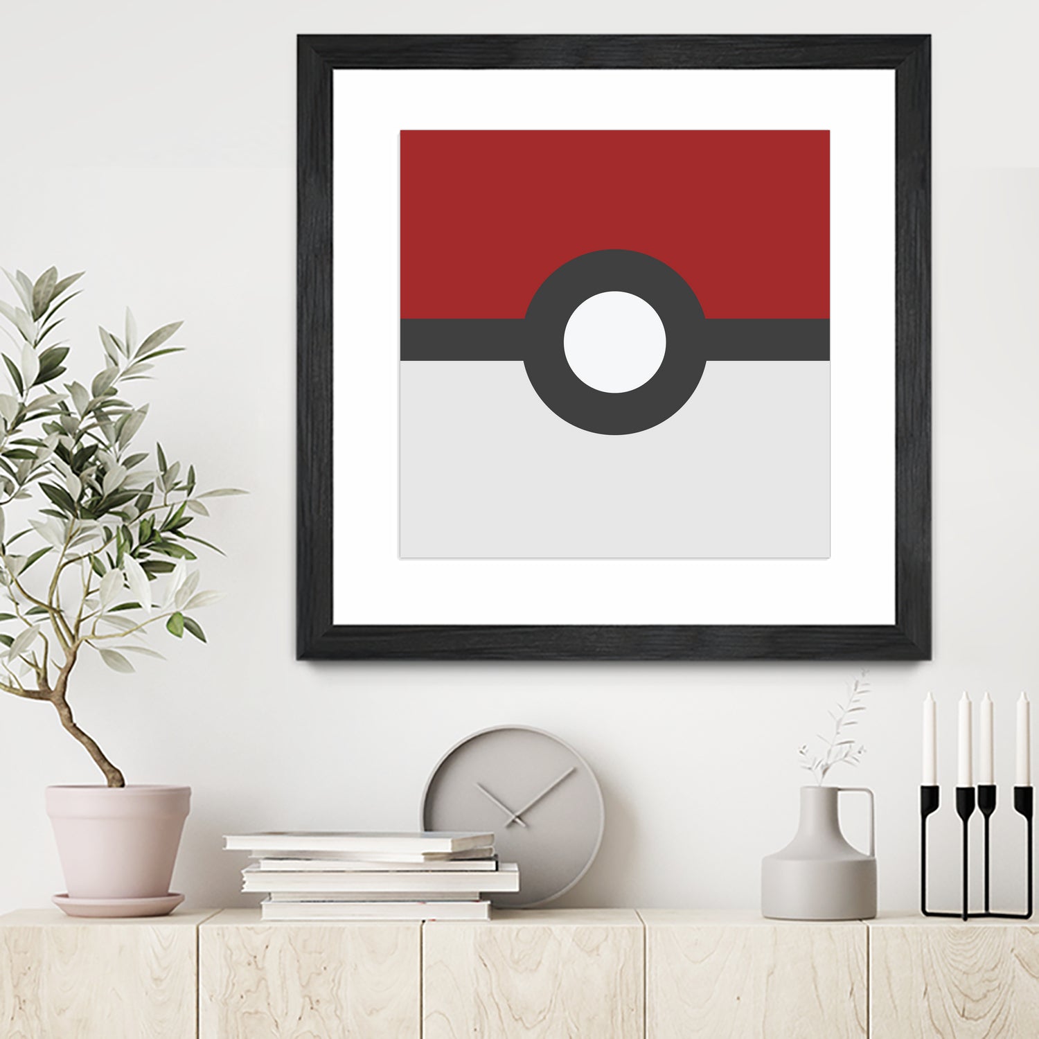 Pokeball by Proper Ganders on GIANT ART - red vector illustration