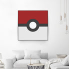 Pokeball by Proper Ganders on GIANT ART - red vector illustration