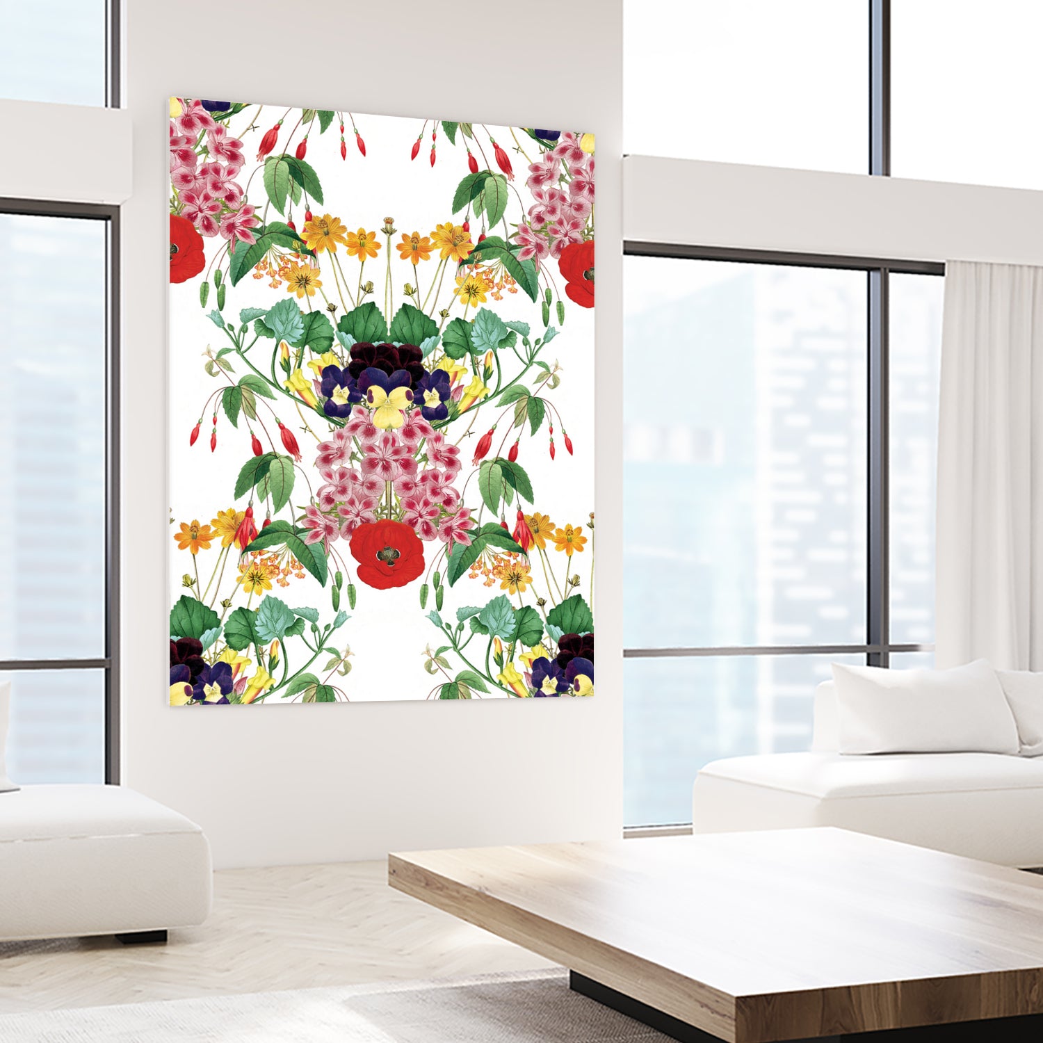 Floral II by Sixto-Juan Zavala on GIANT ART - green mixed media