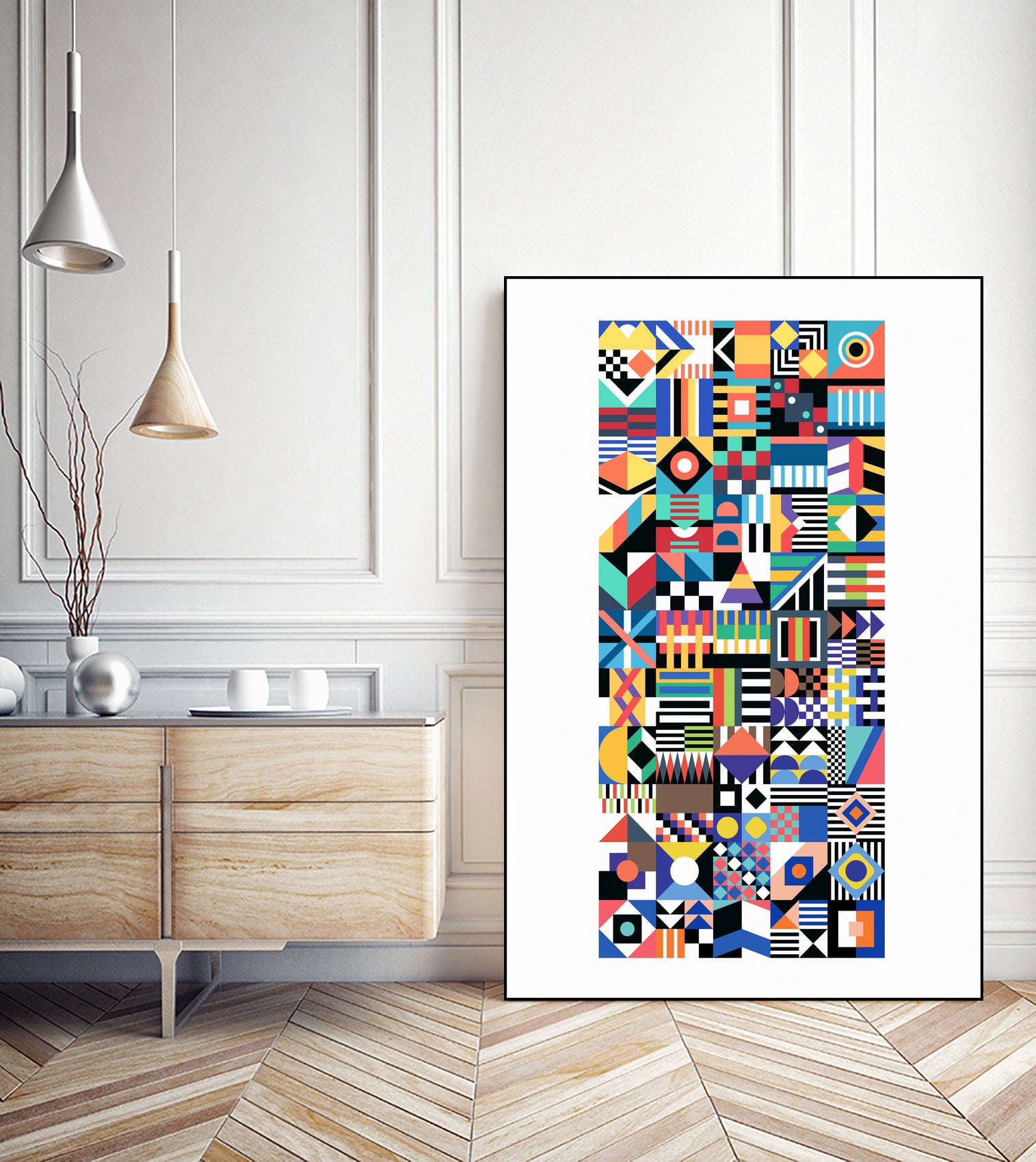 Invisible Cities v2 by Serafim Mendes on GIANT ART - white vector illustration