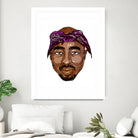 2Pac by Delano Limoen on GIANT ART - brown digital painting