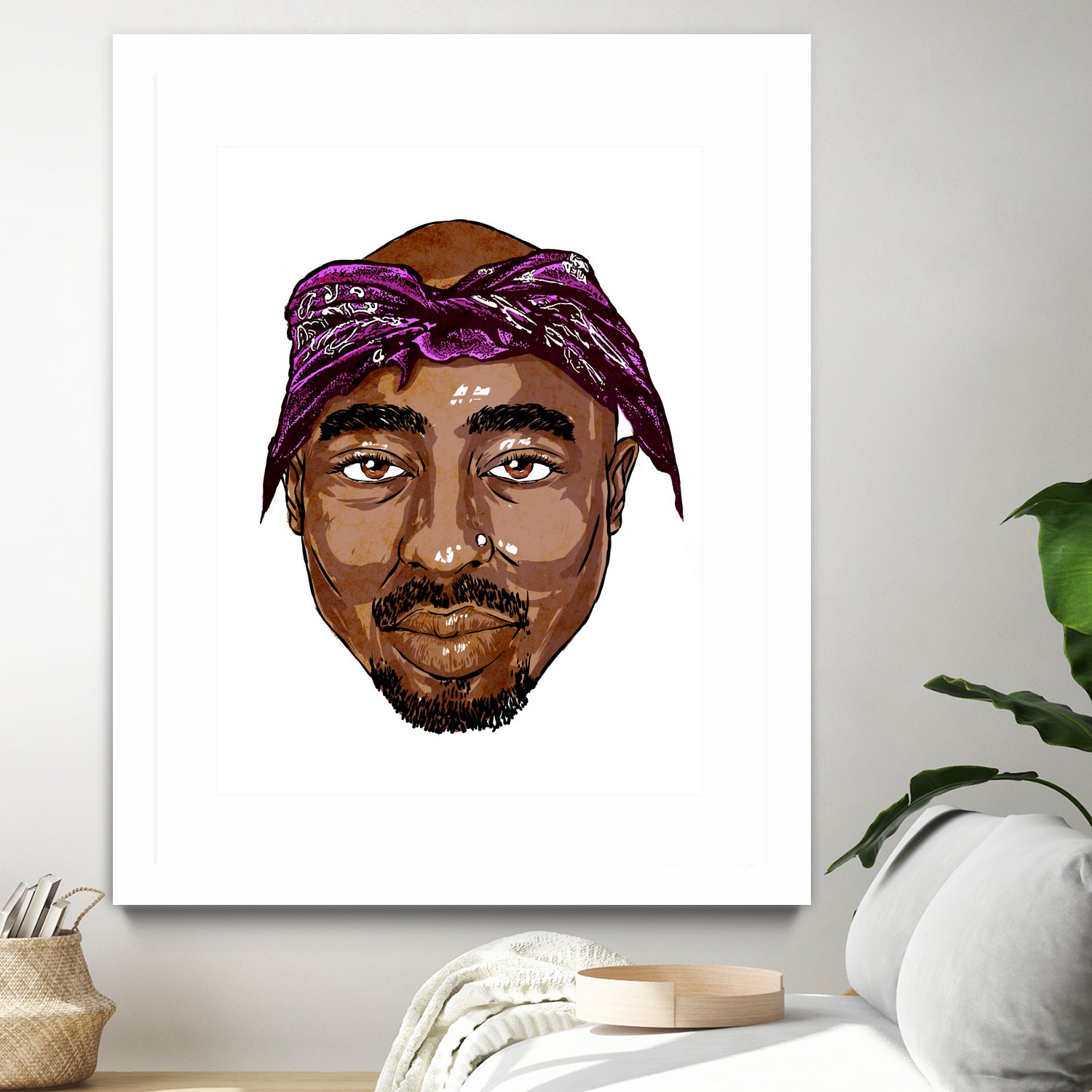 2Pac by Delano Limoen on GIANT ART - brown digital painting