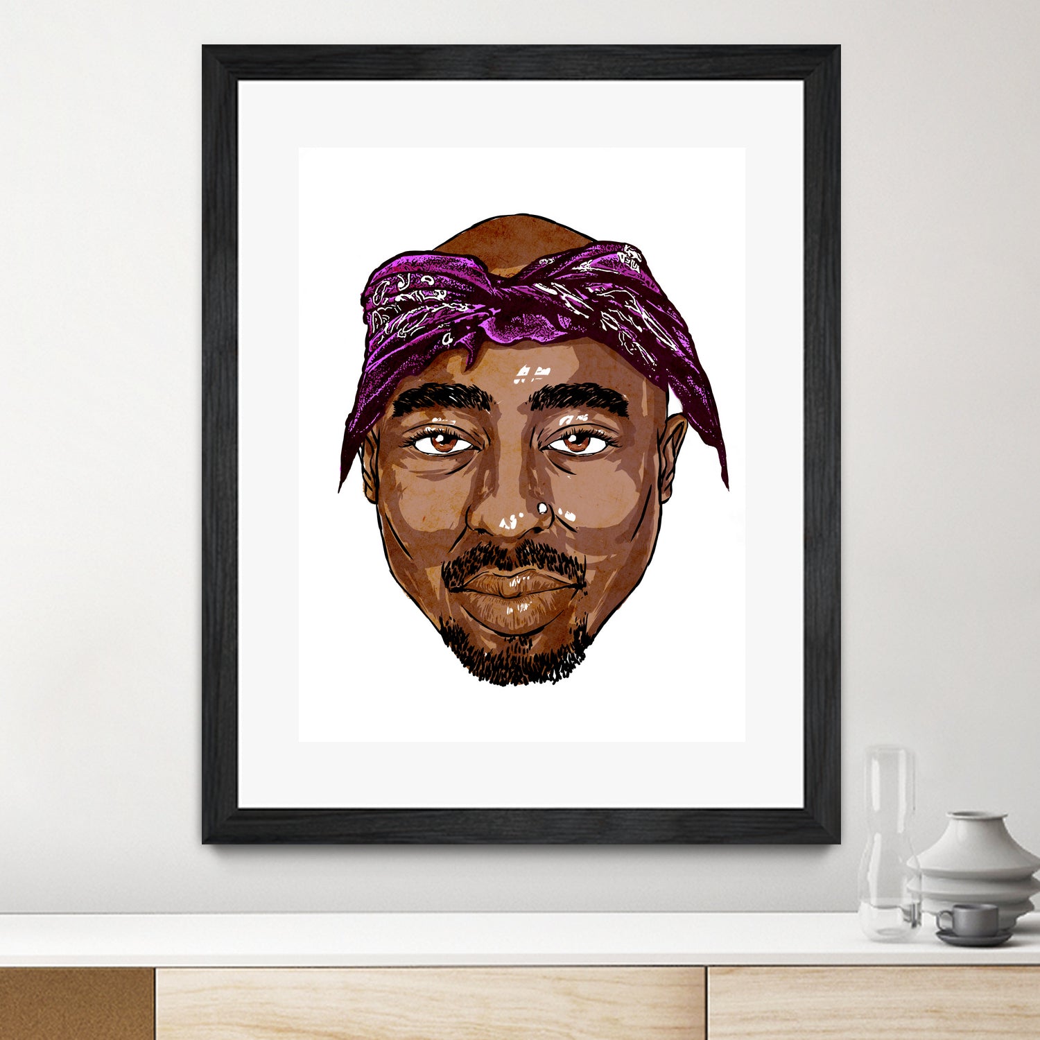 2Pac by Delano Limoen on GIANT ART - brown digital painting