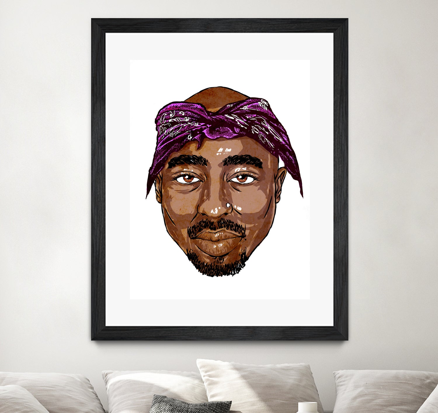 2Pac by Delano Limoen on GIANT ART - brown digital painting