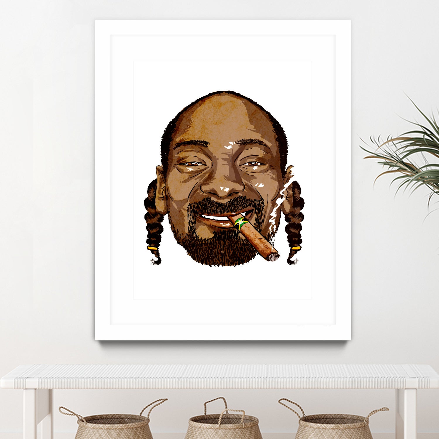 Snoop Dogg by Delano Limoen on GIANT ART - brown digital painting