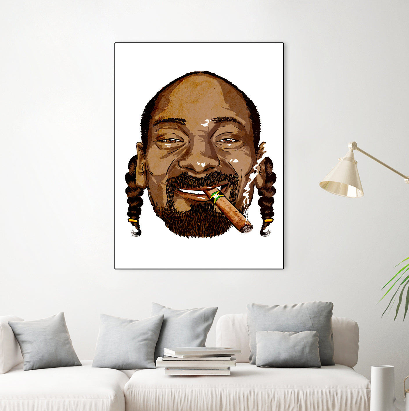 Snoop Dogg by Delano Limoen on GIANT ART - brown digital painting