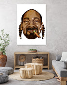 Snoop Dogg by Delano Limoen on GIANT ART - brown digital painting