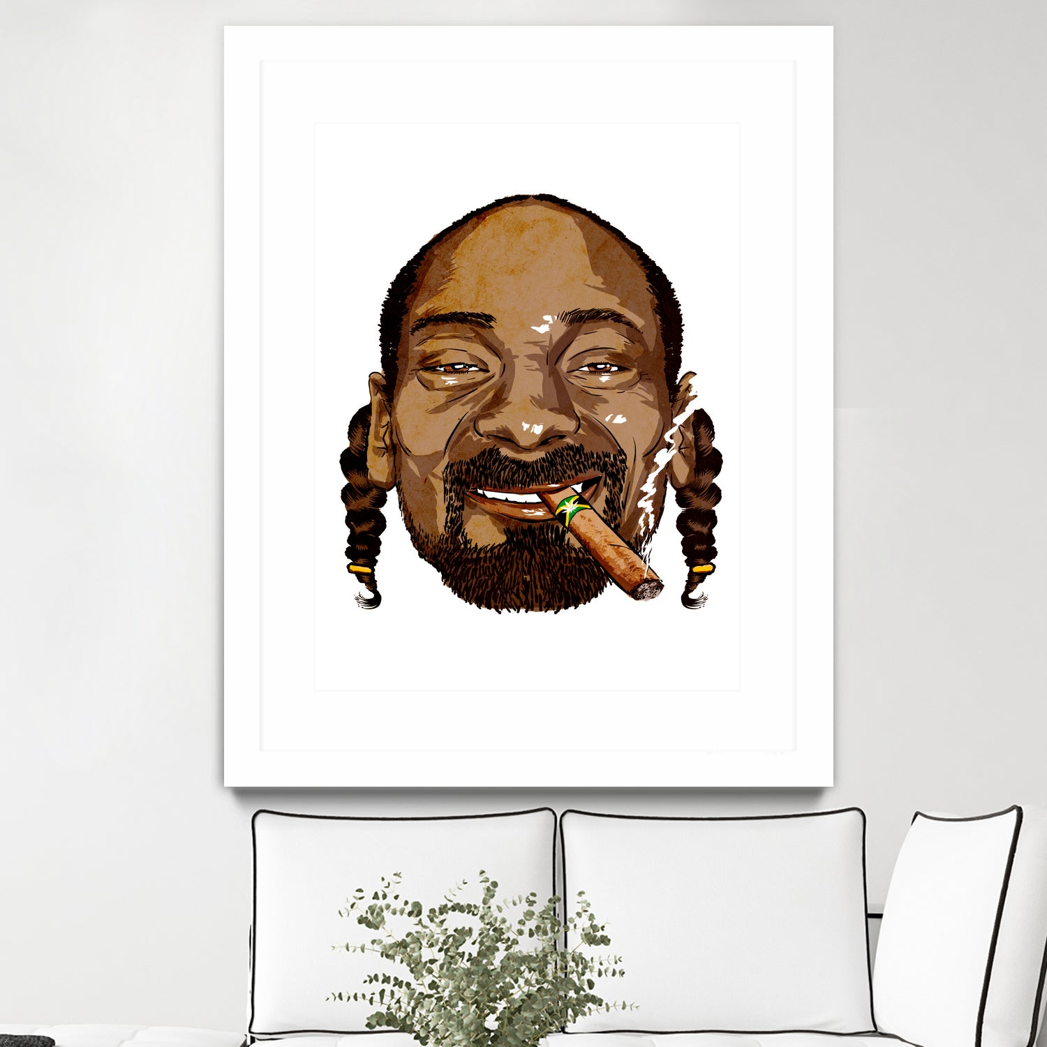 Snoop Dogg by Delano Limoen on GIANT ART - brown digital painting