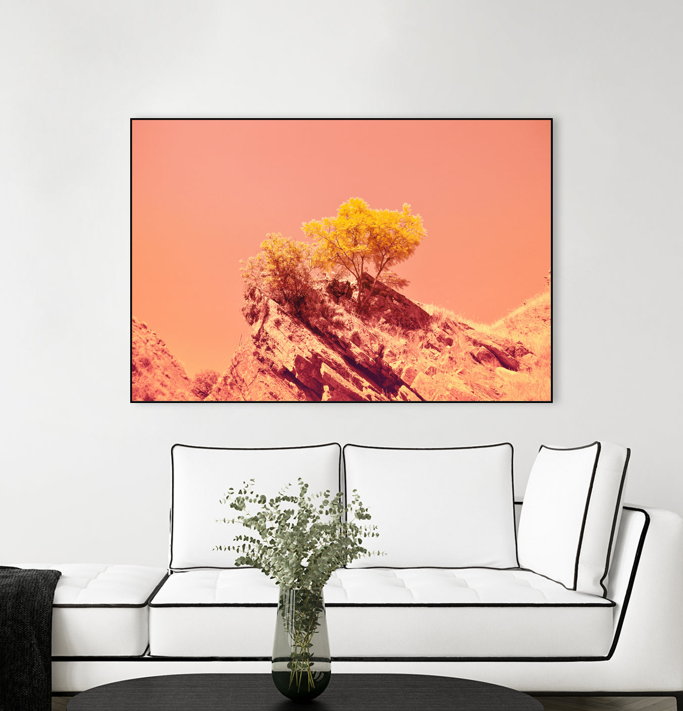 Tree on Mars? by #Bizzartino by Edu Al Peirano on GIANT ART - orange digital painting