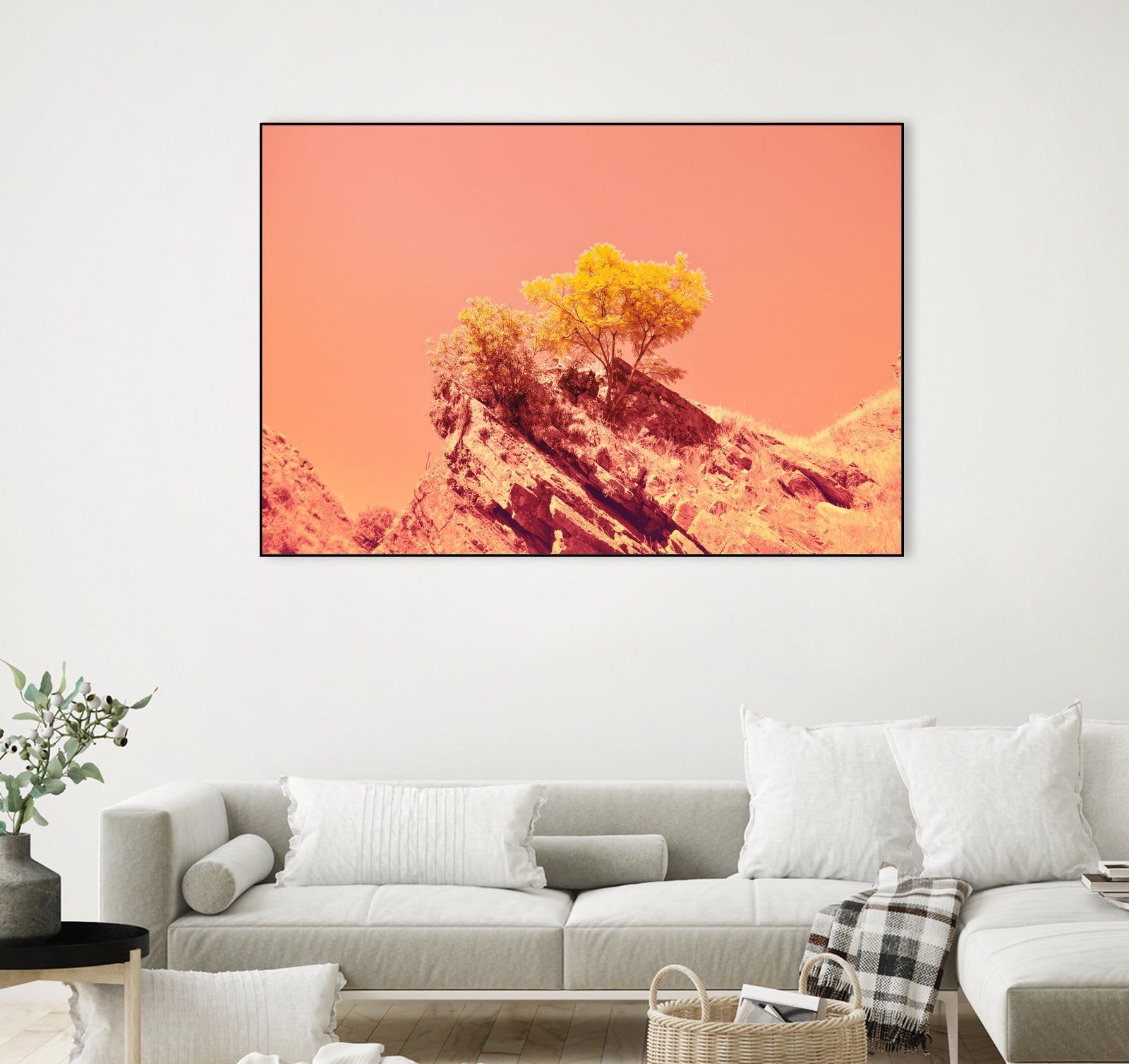 Tree on Mars? by #Bizzartino by Edu Al Peirano on GIANT ART - orange digital painting