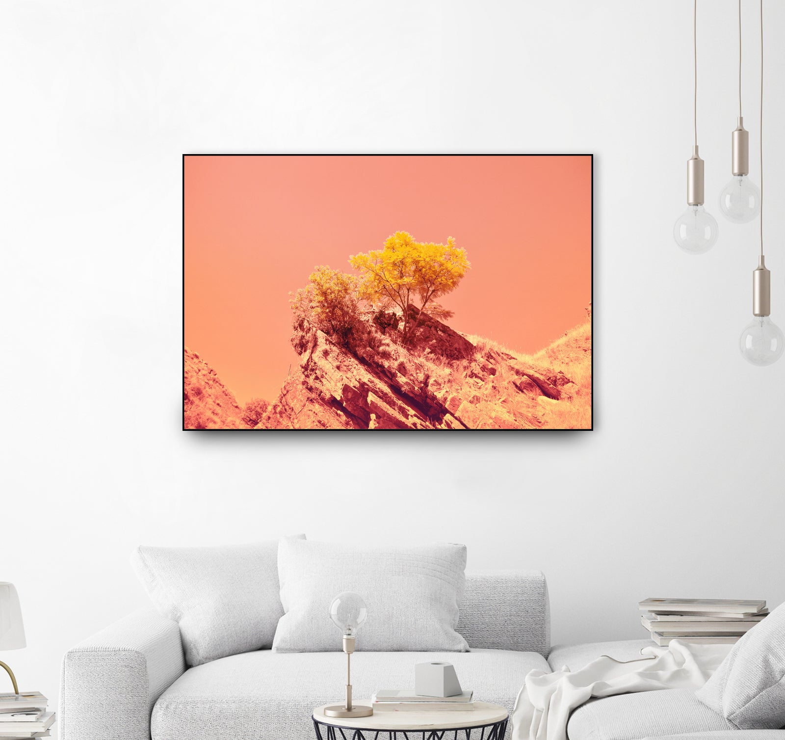 Tree on Mars? by #Bizzartino by Edu Al Peirano on GIANT ART - orange digital painting