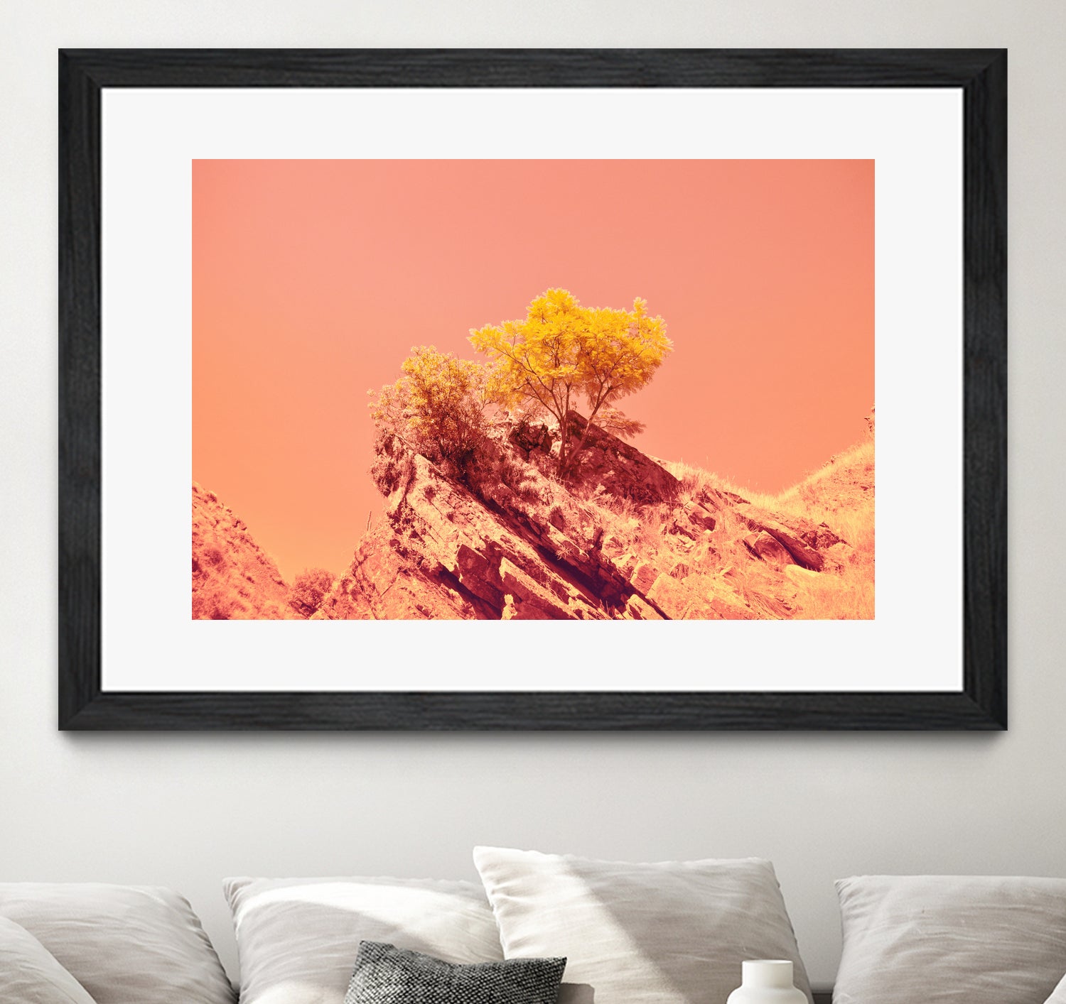 Tree on Mars? by #Bizzartino by Edu Al Peirano on GIANT ART - orange digital painting