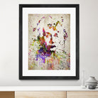 Albert Einstein in Color by Aged Pixel on GIANT ART - red digital drawing