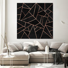 Velvet Black & Rose Gold by Elisabeth Fredriksson on GIANT ART - black digital painting