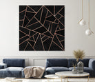 Velvet Black & Rose Gold by Elisabeth Fredriksson on GIANT ART - black digital painting