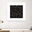 Velvet Black & Rose Gold by Elisabeth Fredriksson on GIANT ART - black digital painting