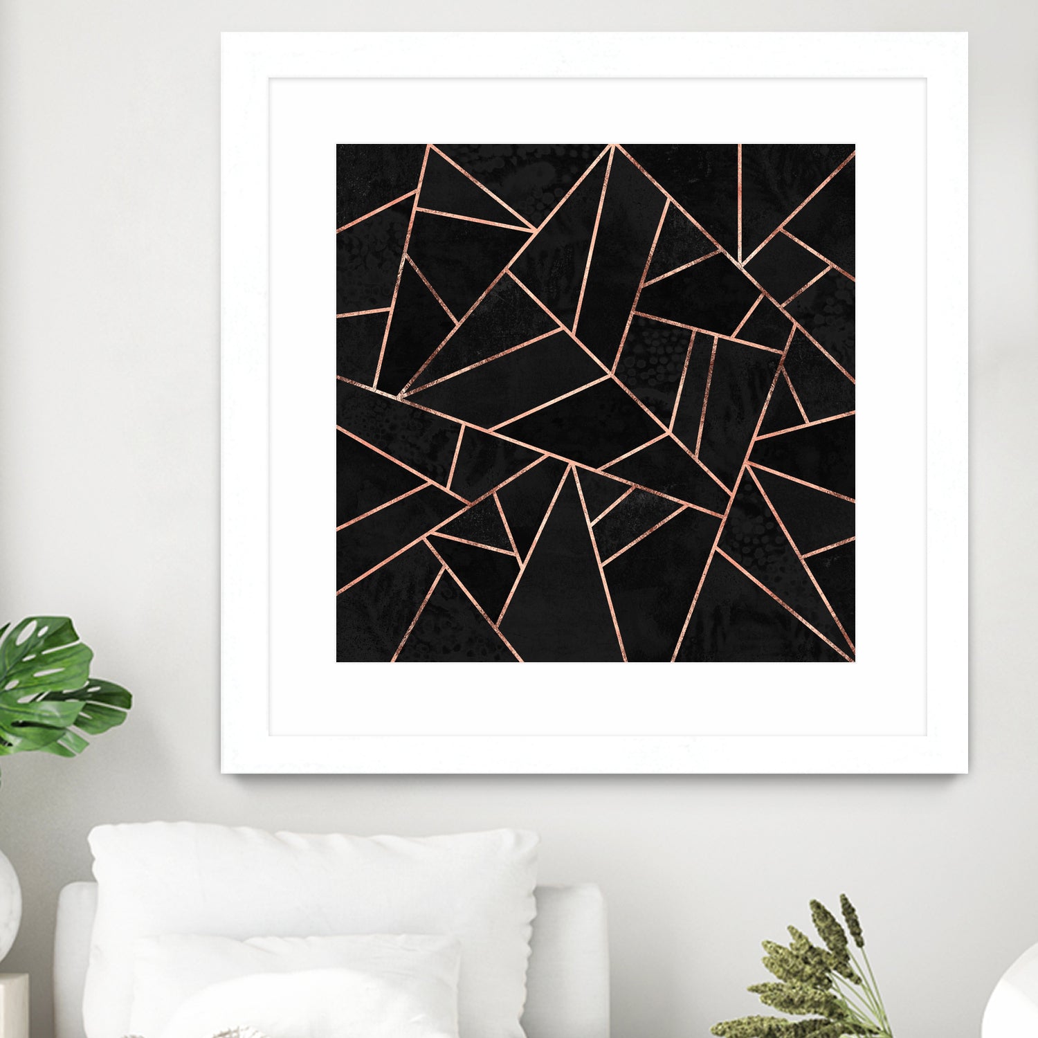 Velvet Black & Rose Gold by Elisabeth Fredriksson on GIANT ART - black digital painting