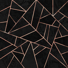 Velvet Black & Rose Gold by Elisabeth Fredriksson on GIANT ART - black digital painting