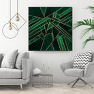 Emerald Night by Elisabeth Fredriksson on GIANT ART - green digital painting