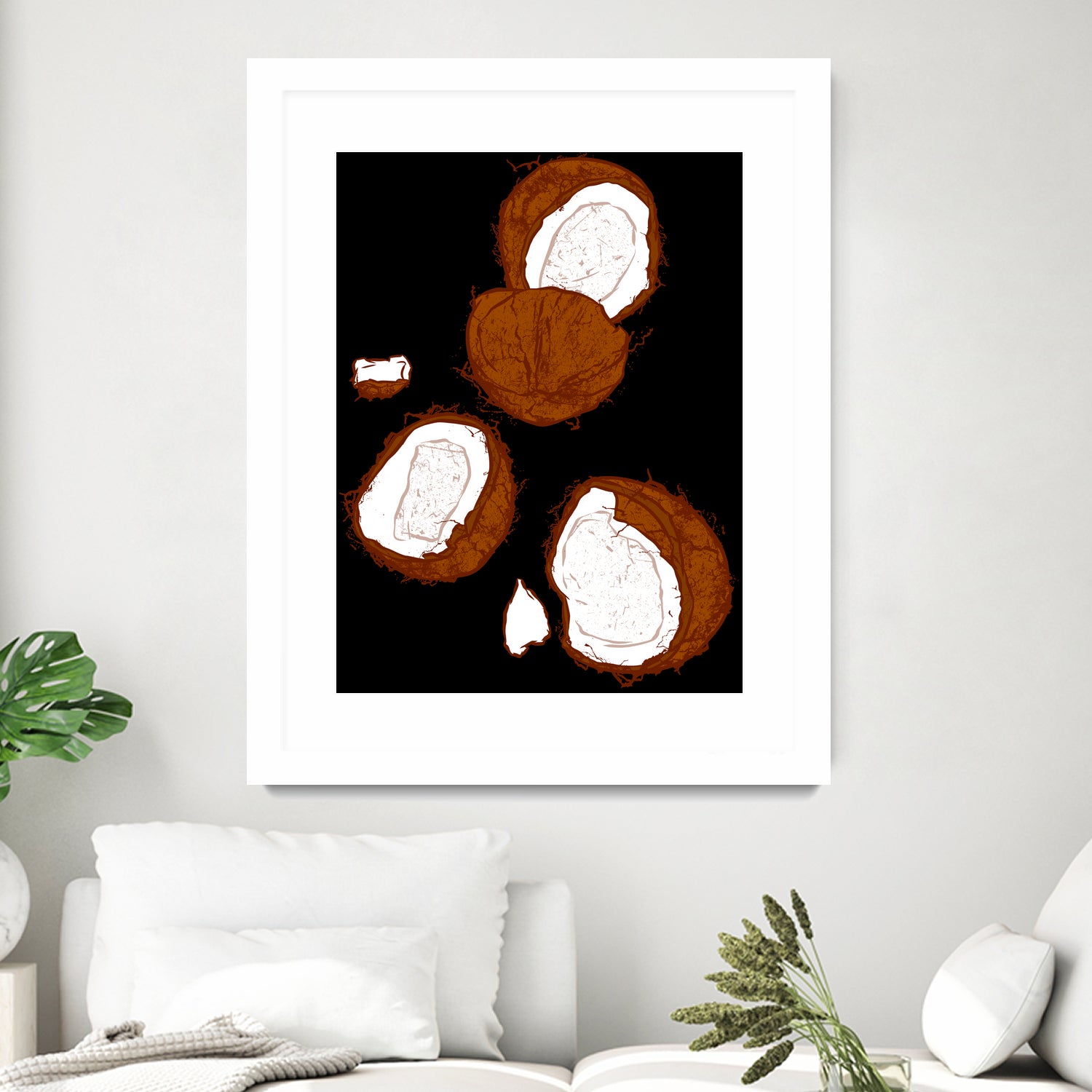 Coconut by Evgenia Chuvardina on GIANT ART - pink digital painting