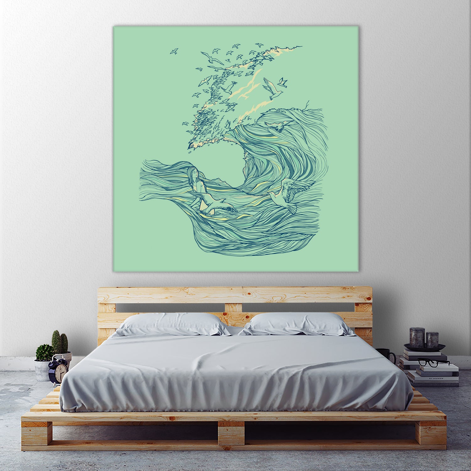 Ocean Breath by ChalermPhol Harnchakkham on GIANT ART - blue digital drawing