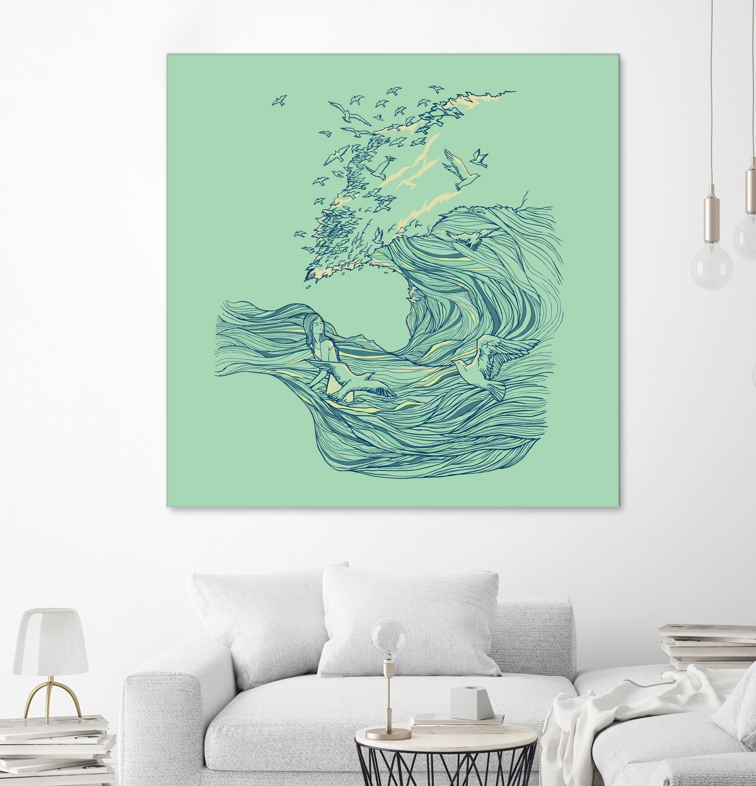 Ocean Breath by ChalermPhol Harnchakkham on GIANT ART - blue digital drawing