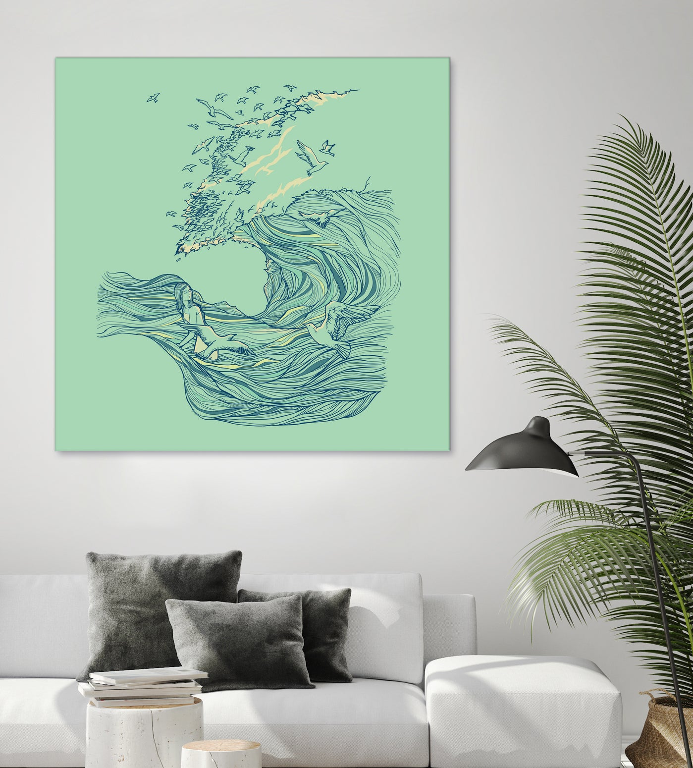 Ocean Breath by ChalermPhol Harnchakkham on GIANT ART - blue digital drawing